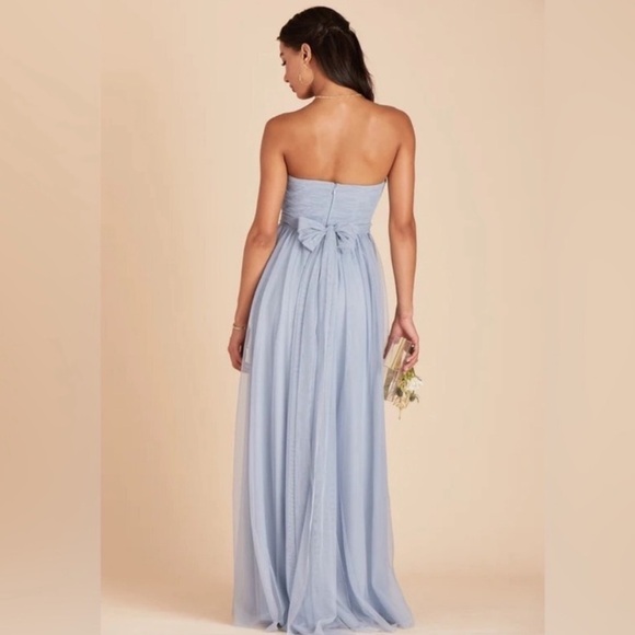 Birdy Grey ‘CHRISTINA’ CONVERTIBLE DRESS TULLE DUSTY BLUE NEW NWT Bridesmaid L - Picture 4 of 16
